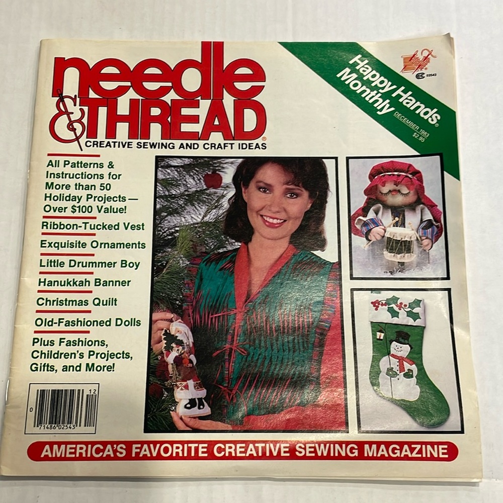 Vintage Craft Magazine Needle & Thread‎ Christmas 1983 *Patterns Included